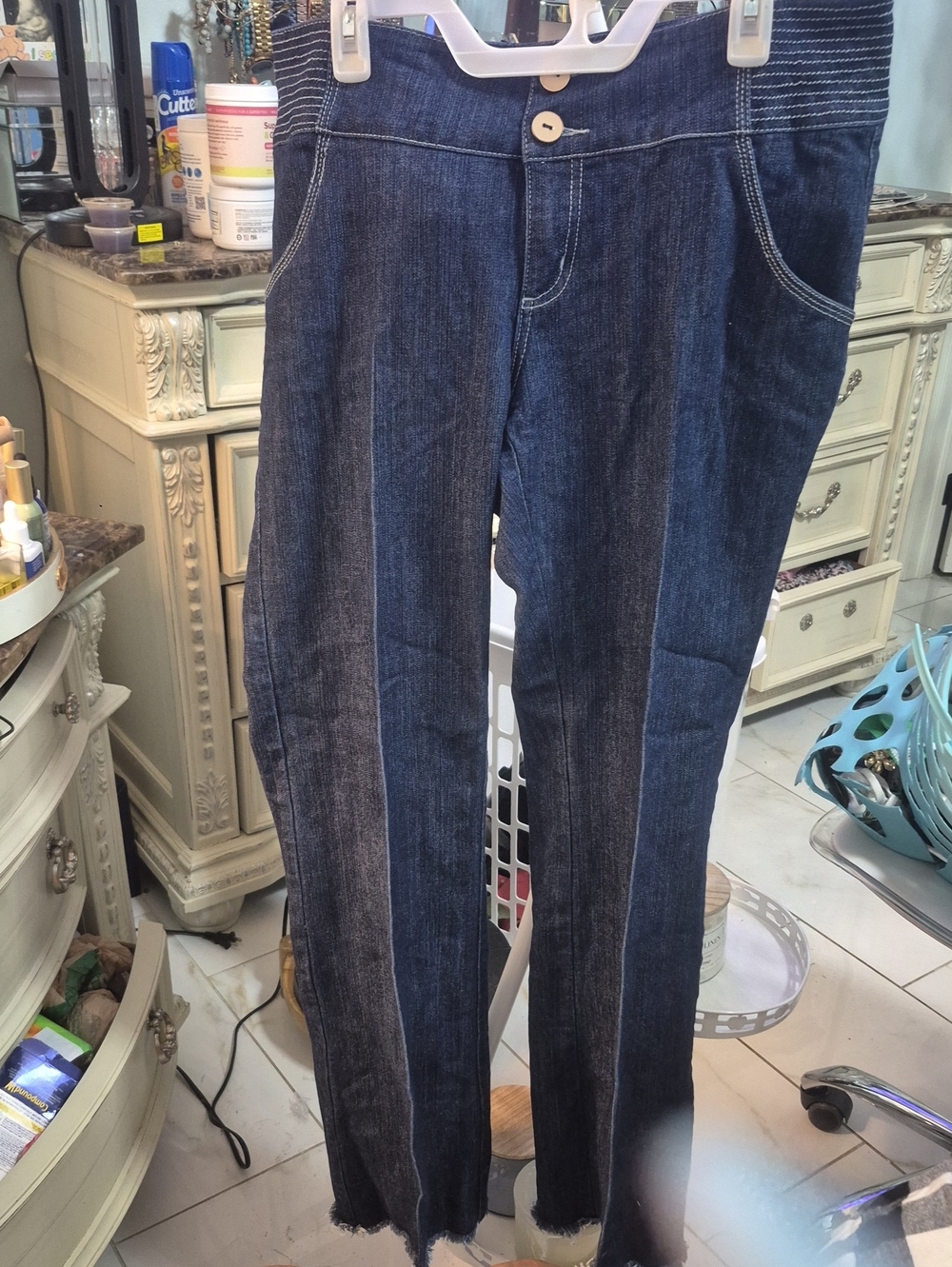 Boom Boom Dark Blue Straight Leg Jeans
